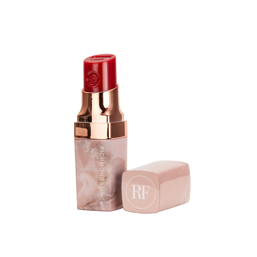 LIPSTICK POWER BANK - PINK MARBLE