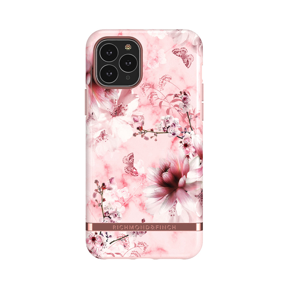 iPhone Case Marble Floral Pink
