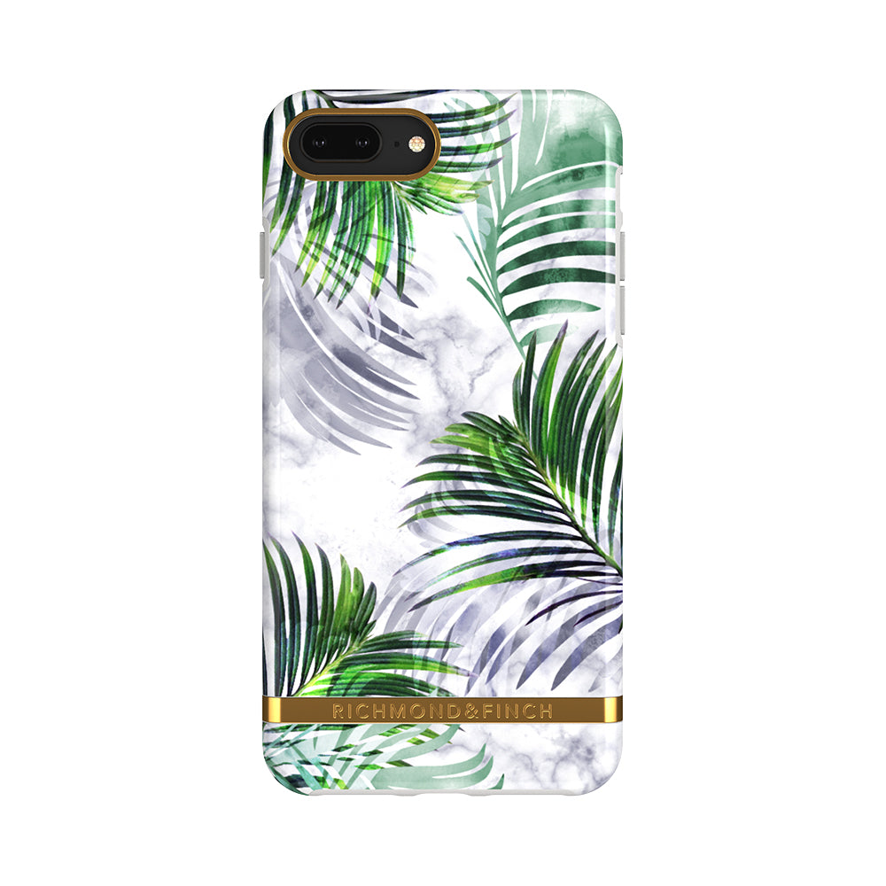 iPhone Case White Marble Tropics