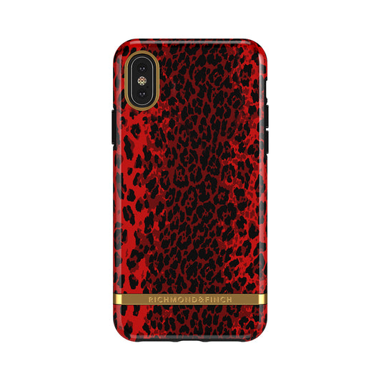 iPhone Red Leopard Spots case