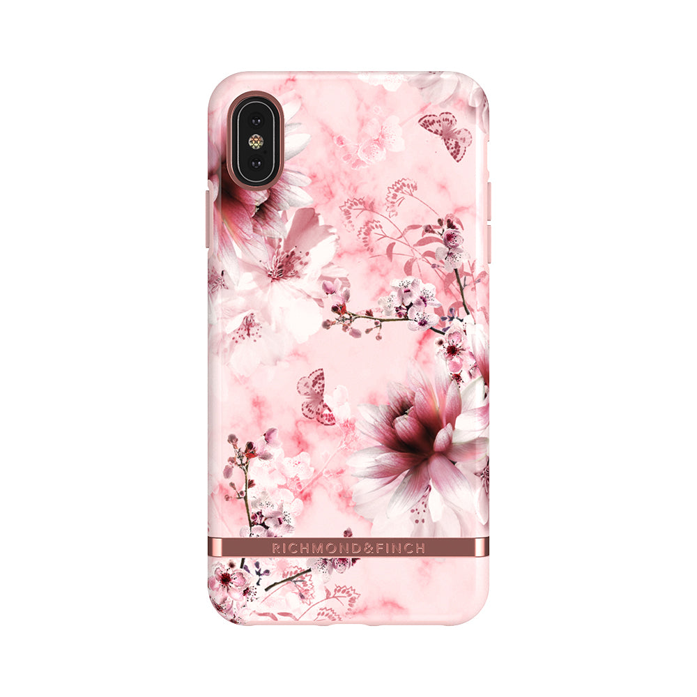 iPhone Case Marble Floral Pink