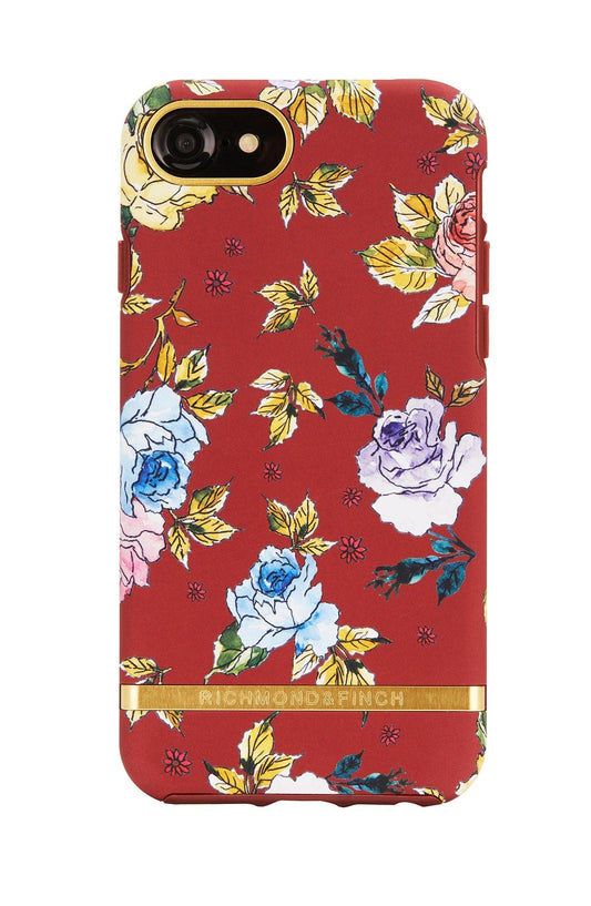iPhone Case Red Floral